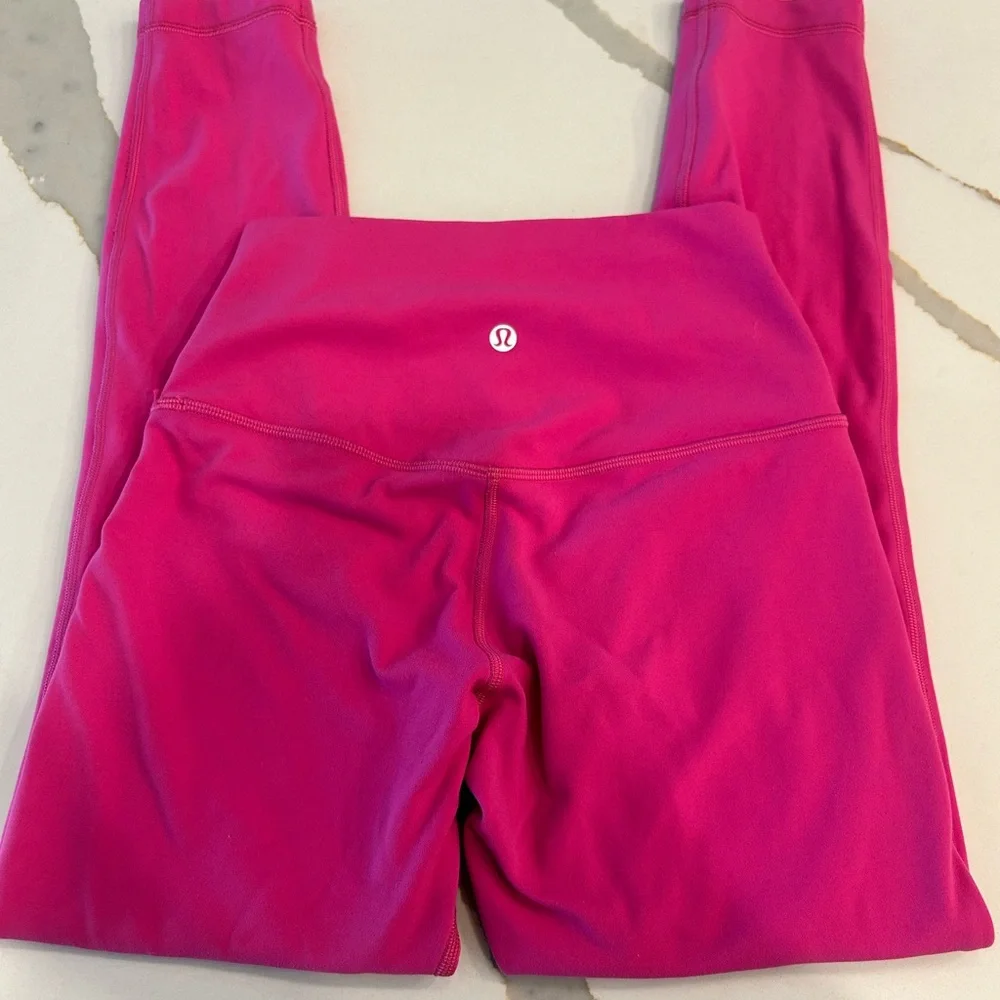 lululemon athletica Hot Pink Leggings size 4 25”